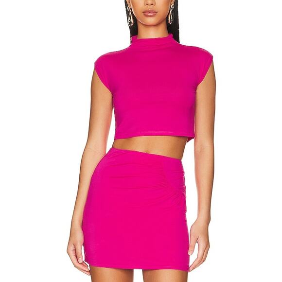 House Of Harlow 1960 x Revolve 'Felix' Pink Rayon Top Size XS - Picture 1 of 5
